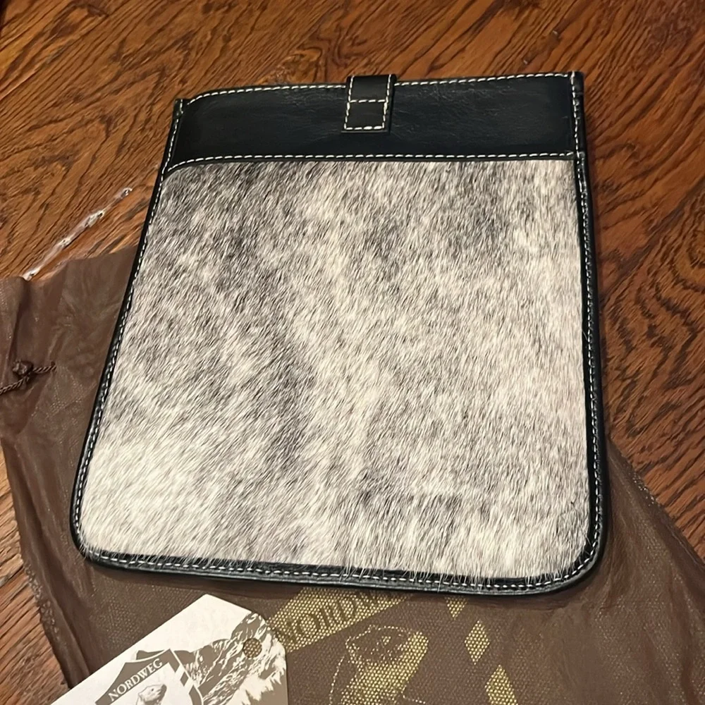 Cow leather iPad case.